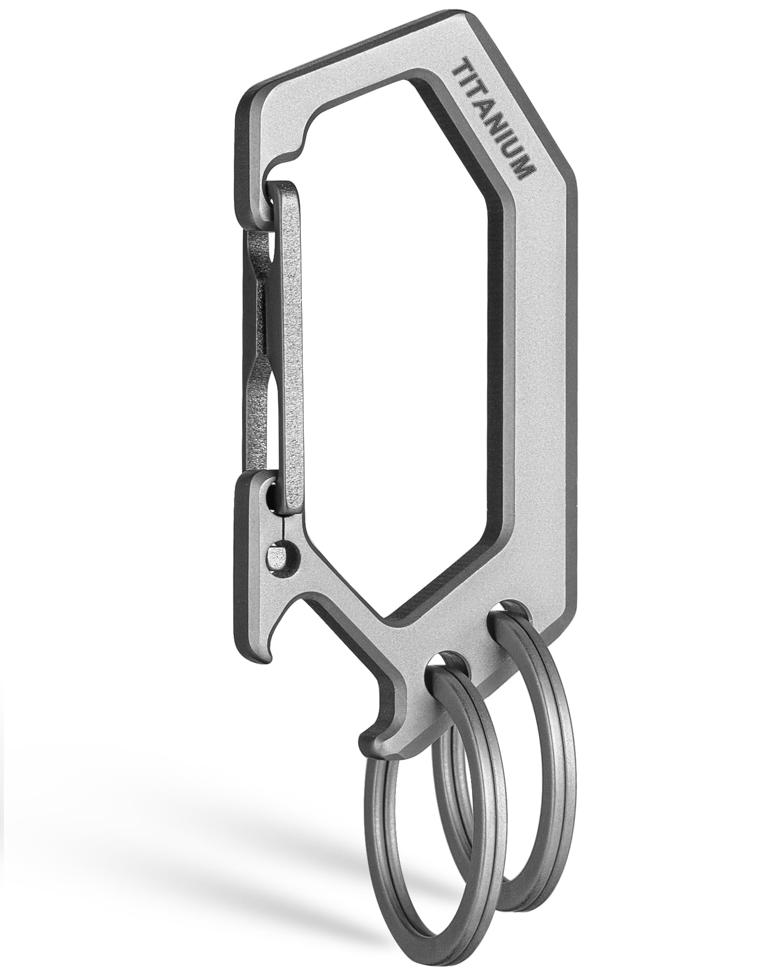 TISUR Titanium Keychain with Bottle Quick Easy Includes 2 Key Rings Carabiner, Hook, Opener, Release, Anti-Loss, Multi-Function Clip, Installation,
TISUR Titanium Keychain with Bottle Quick Easy Includes 2 Key Rings Carabiner, Hook, Opener, Release, Anti-Loss, Multi-Function Clip, Installation,