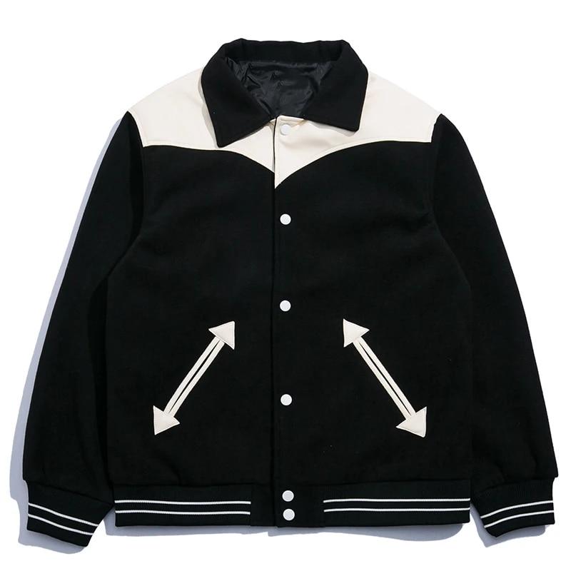 Men Baseball Jacket Patchwork Stand Collar Leather Stitching Craftsmanship Slim Cardigan High Quality Male And Women Jacket
Men Baseball Jacket Patchwork Stand Collar Leather Stitching Craftsmanship Slim Cardigan High Quality Male And Women Jacket
