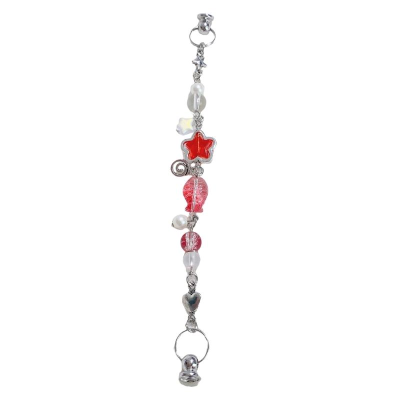 Colorful Fish Star Alloy Phone Charm Keychain Handmade Beaded Keyring Lightweight Accessory For Trendy Outfits красный
Colorful Fish Star Alloy Phone Charm Keychain Handmade Beaded Keyring Lightweight Accessory For Trendy Outfits красный