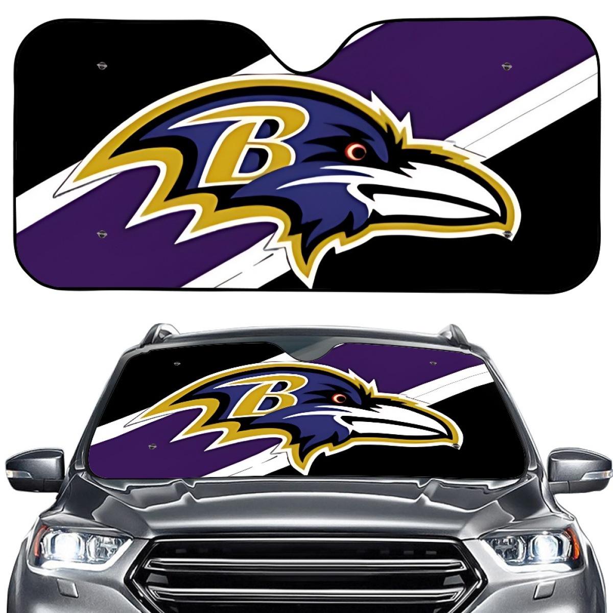 Custom Baltimore Ravens Windshield Sunshade - Summer Edition
Custom Baltimore Ravens Windshield Sunshade - Summer Edition