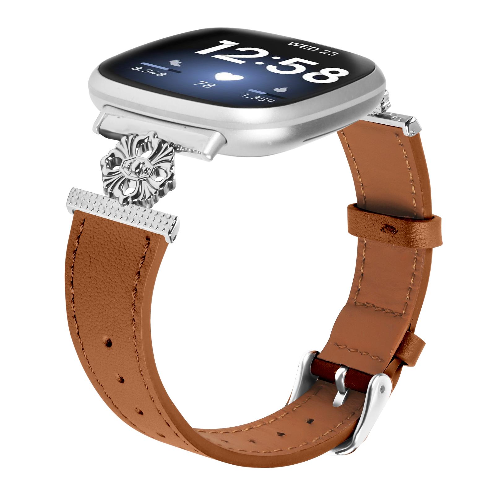 For Fitbit Versa 3/Sense Watch Band Genuine Cow Leather Flower Decor Adjustable Strap Black
For Fitbit Versa 3/Sense Watch Band Genuine Cow Leather Flower Decor Adjustable Strap Black