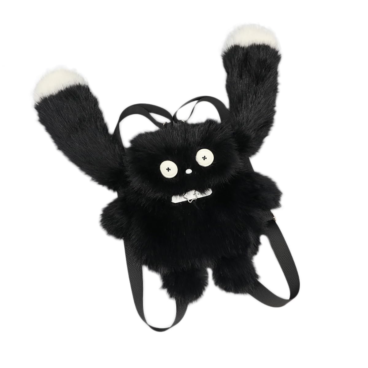 GUFER Fluffy Backpack, Lolita Plush Bag, Crossbody Bag, White and Black, Cartoon CatRabbit Design, Women s Fluffy Shoulder Bag, School Bag (B-Arctic
GUFER Fluffy Backpack, Lolita Plush Bag, Crossbody Bag, White and Black, Cartoon CatRabbit Design, Women s Fluffy Shoulder Bag, School Bag (B-Arctic