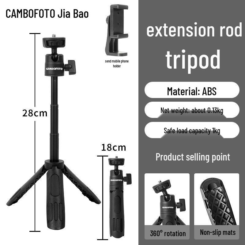 Mini Portable Tripod for Cameras & Phones: Desktop Live Streaming & Photography Selfie Stick Holder
Mini Portable Tripod for Cameras & Phones: Desktop Live Streaming & Photography Selfie Stick Holder
