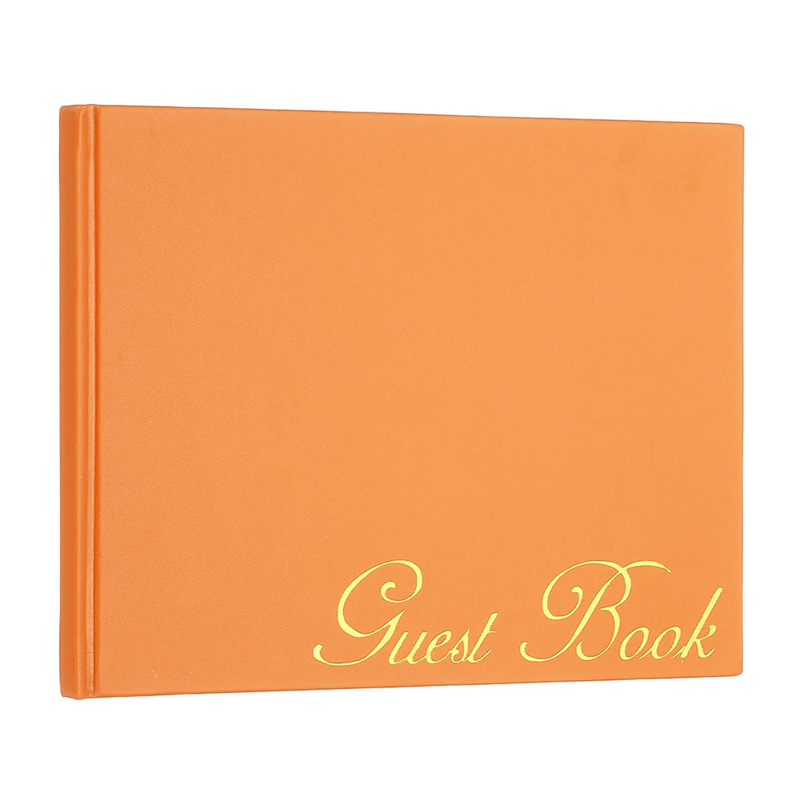 Elegant Guestbook 9x7 PU Leather Wedding Guest Book Stylish Sign in Book with 50 Blank 120GSM Paper for Receptions Birthdays 9 x7 Inch помаранчевий
Elegant Guestbook 9x7 PU Leather Wedding Guest Book Stylish Sign in Book with 50 Blank 120GSM Paper for Receptions Birthdays 9 x7 Inch помаранчевий
