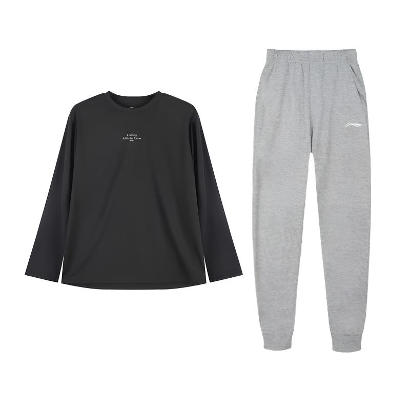 Li-Ning Fashionable Loose Soft Comfortable Round Neck Long Sleeve T-Shirt Casual Sports Suit Unisex tops Black Flower-Gray YTLV125-1+AKLVB11-1 4XL
Li-Ning Fashionable Loose Soft Comfortable Round Neck Long Sleeve T-Shirt Casual Sports Suit Unisex tops Black Flower-Gray YTLV125-1+AKLVB11-1 4XL