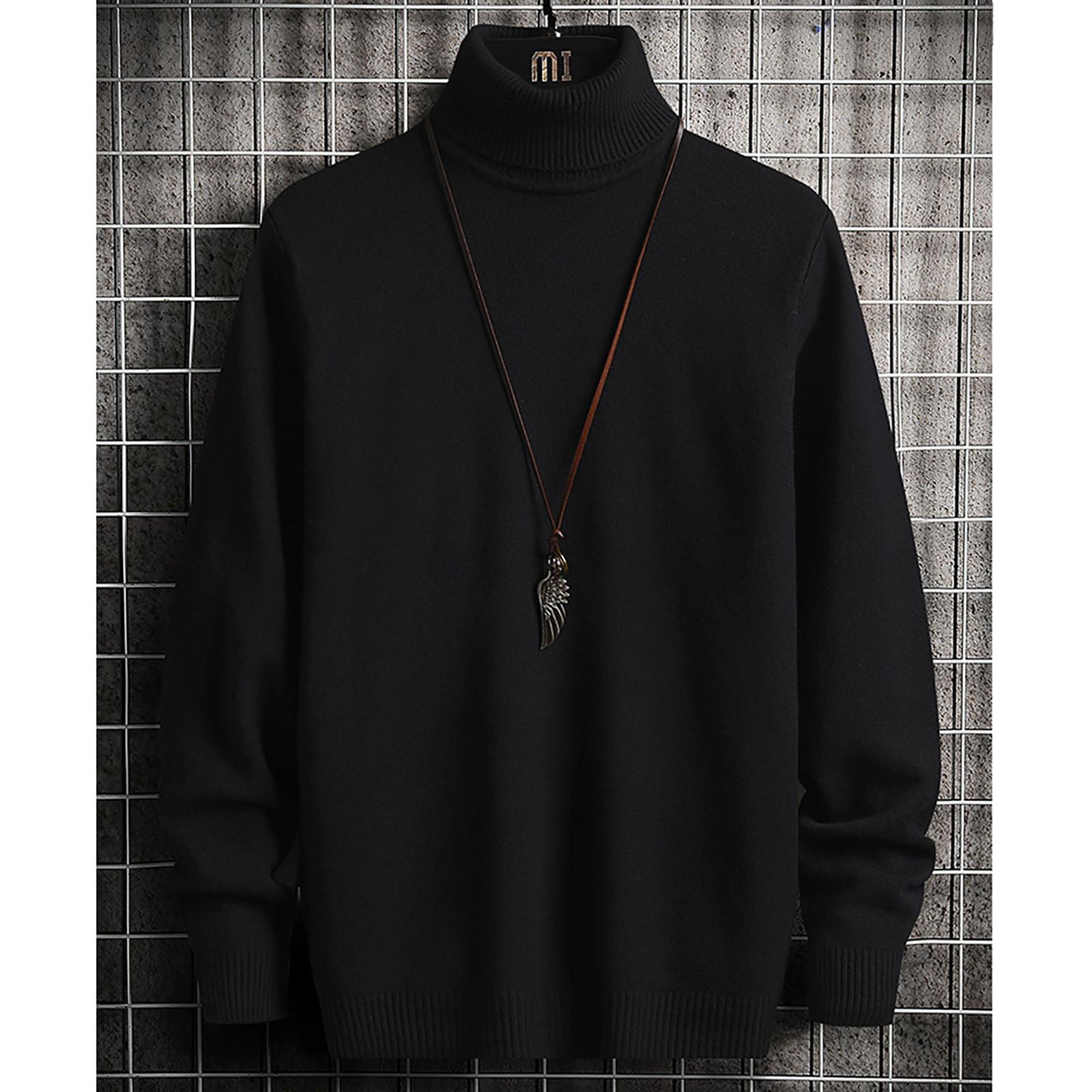 Мужской свитер, свитер с высоким воротом, однотонный тонкий свитер L
Мужской свитер, свитер с высоким воротом, однотонный тонкий свитер L