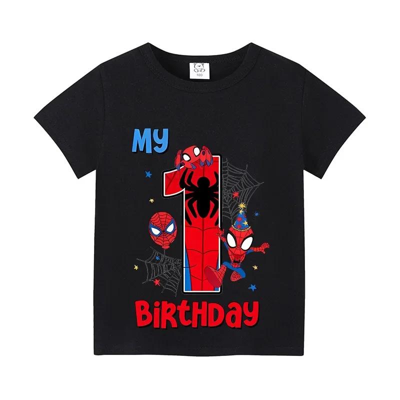Summer Fashion New Children s Cartoon Spider-Man Birthday T-Shirt Casual Short Sleeve Top 100
Summer Fashion New Children s Cartoon Spider-Man Birthday T-Shirt Casual Short Sleeve Top 100