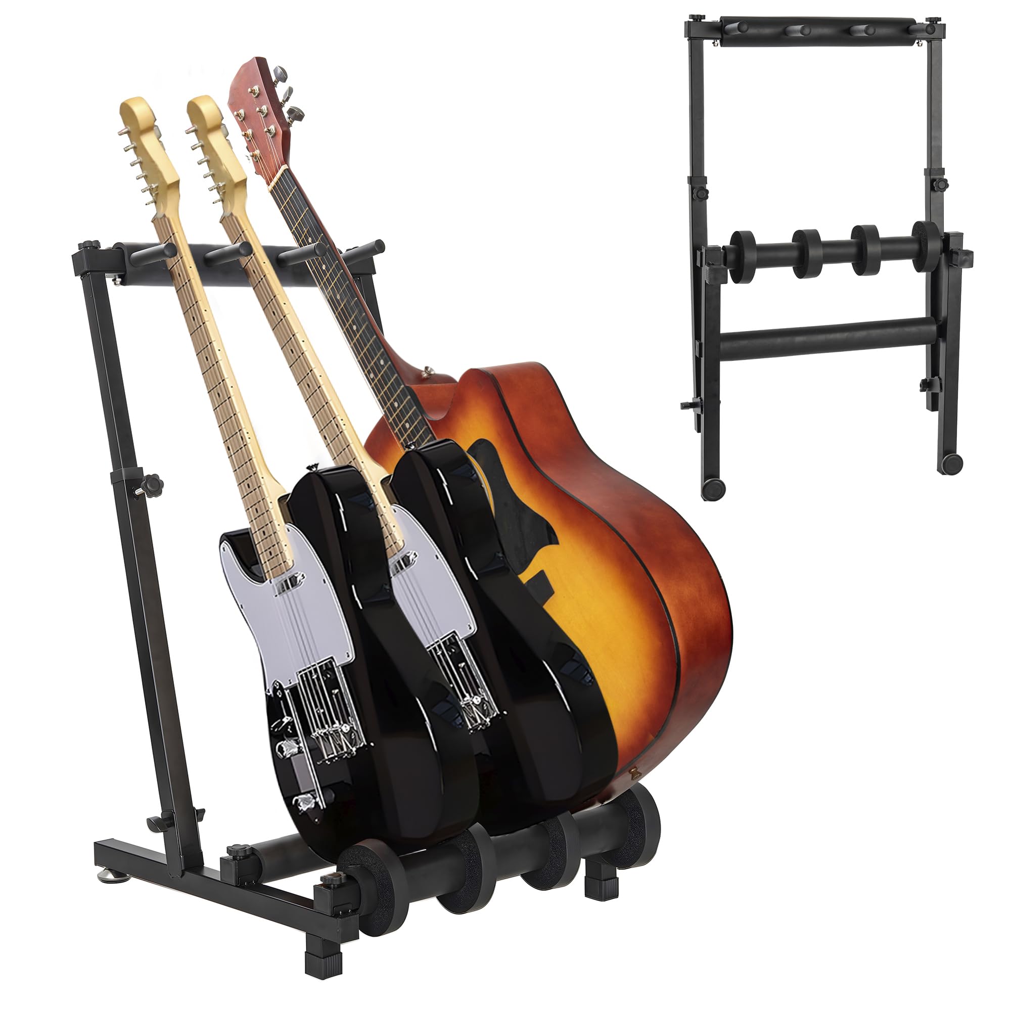 AKOZLIN Multi-Guitar Stand, Holds 3 Guitars, Folds for Easy Storage and Portability, Includes Rubber Sleeve to Protect Instrument, Prevents Tipping,
AKOZLIN Multi-Guitar Stand, Holds 3 Guitars, Folds for Easy Storage and Portability, Includes Rubber Sleeve to Protect Instrument, Prevents Tipping,