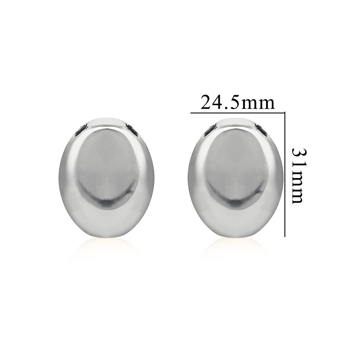 Модное ожерелье с овальной подвеской из нержавеющей стали - универсальная простая цепочка для свитера своими руками для женщин