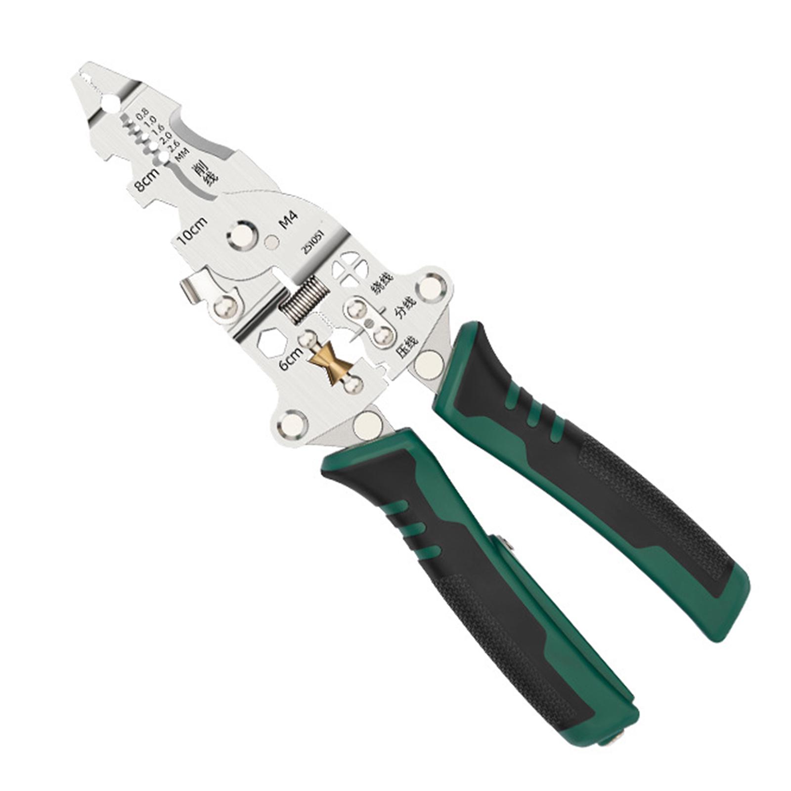 Wire Strippers with Electricity Measurement Function 11 in 1 Wire Stripping Pliers for Cutting Pulling Wires Scissors 1
Wire Strippers with Electricity Measurement Function 11 in 1 Wire Stripping Pliers for Cutting Pulling Wires Scissors 1