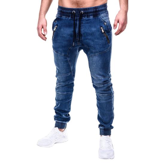Men Jeans Solid Color Pockets Summer Washable Ankle Tied Denim Pants Streetwear L синій
Men Jeans Solid Color Pockets Summer Washable Ankle Tied Denim Pants Streetwear L синій