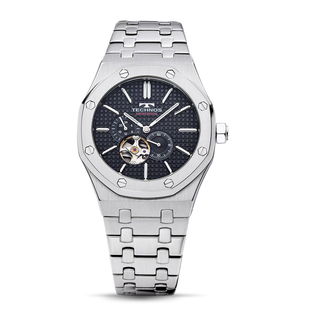 TECHNOS Winding Watch T9B63SB Silver Black Dial Automatic синій
TECHNOS Winding Watch T9B63SB Silver Black Dial Automatic синій