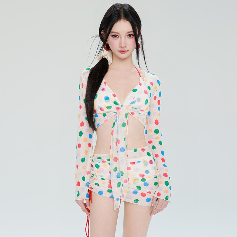 Женский комплект купальника из четырех частей: Сексуальное бикини с накидкой с длинным рукавом, с эффектом пуш-ап для маленькой груди, высококлассный вид для горячих источников Extra Large
Женский комплект купальника из четырех частей: Сексуальное бикини с накидкой с длинным рукавом, с эффектом пуш-ап для маленькой груди, высококлассный вид для горячих источников Extra Large