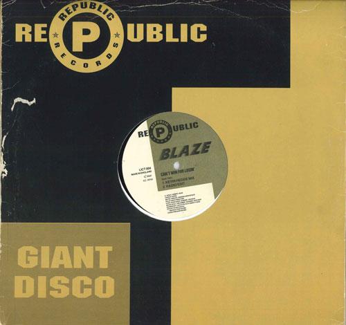 12inch Record BLAZE - Can t Win For Losin (Overseas Mixe LICT004 REPUBLIC 1988 UK Dance & Electronica Used
12inch Record BLAZE - Can t Win For Losin (Overseas Mixe LICT004 REPUBLIC 1988 UK Dance & Electronica Used