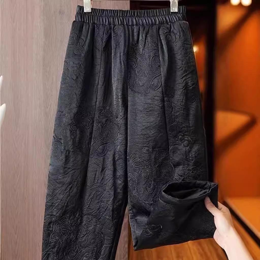 Women s Yellow High-End Acetate Padded Cotton Harem Pants - Winter Outerwear, Heavy Embroidery, Chinese Style, High-Waisted XL чёрный
Women s Yellow High-End Acetate Padded Cotton Harem Pants - Winter Outerwear, Heavy Embroidery, Chinese Style, High-Waisted XL чёрный