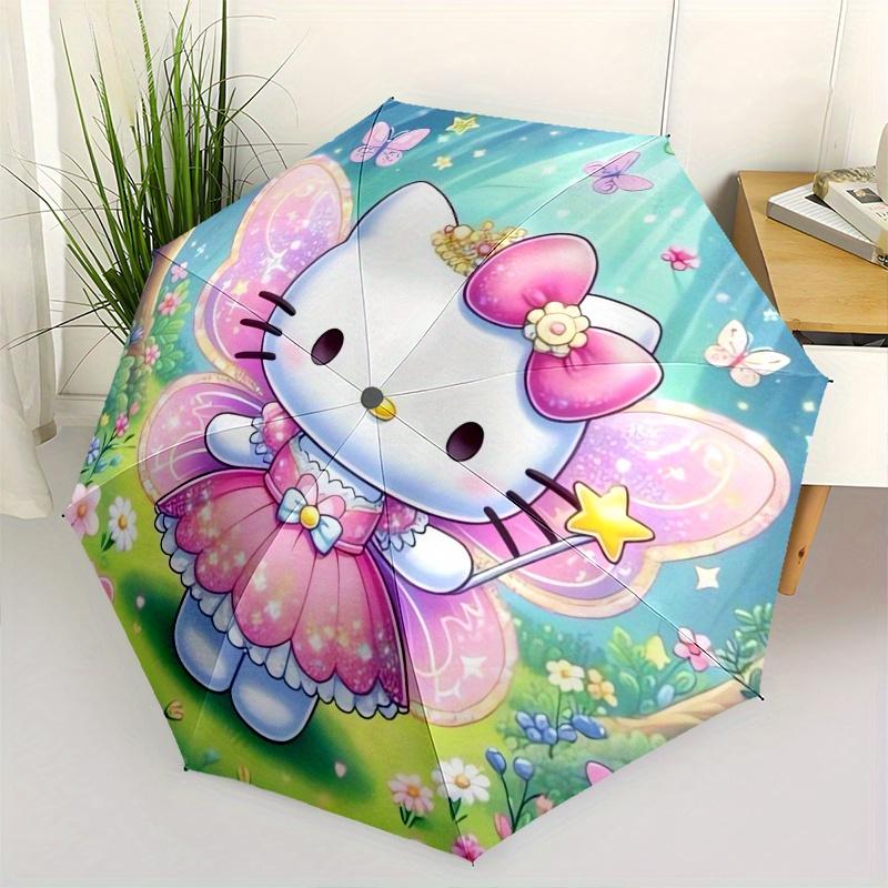 Fairy,Hello Kitty Automatic Folding Umbrella-Simple 8-Rib Design, Bright Cartoon Pattern, Durable Iron Frame, Suitable For Travel, Outdoor,
Fairy,Hello Kitty Automatic Folding Umbrella-Simple 8-Rib Design, Bright Cartoon Pattern, Durable Iron Frame, Suitable For Travel, Outdoor,
