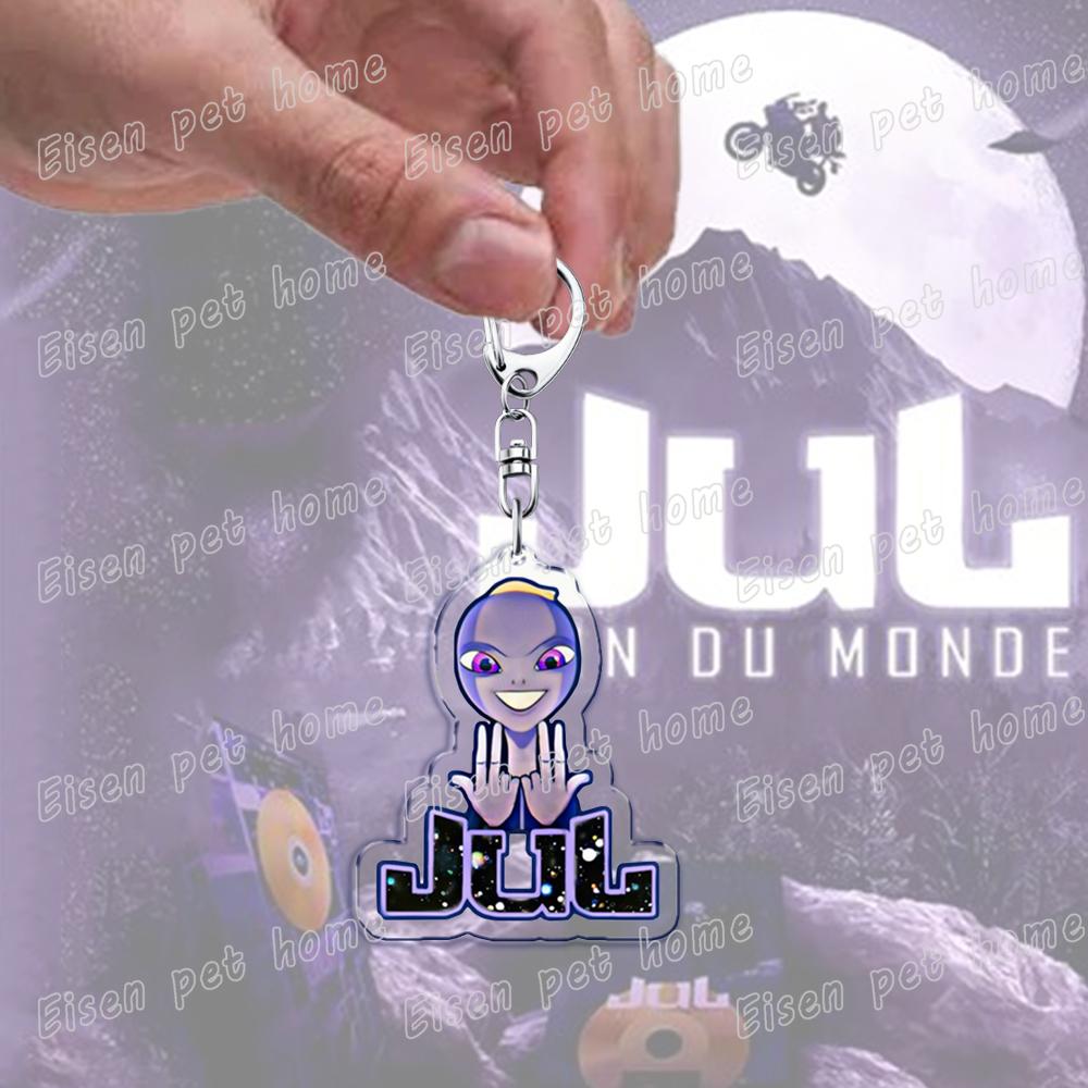 Rappeur Français Jul Musique Keychain Accessories Bag Sac Charms Jul La Zone En Personne Keyrings Fans Freinds Gift
Rappeur Français Jul Musique Keychain Accessories Bag Sac Charms Jul La Zone En Personne Keyrings Fans Freinds Gift