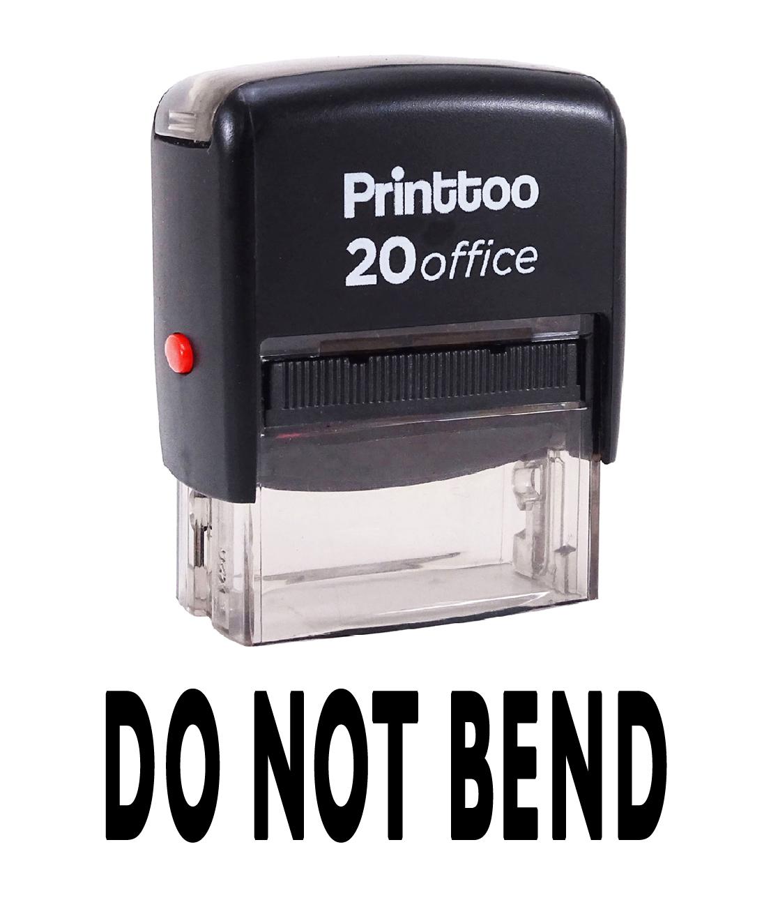 Printtoo Self Inking DO NOT BEND Rubber Stamp Office Стационарные на заказ 14 mm x 38 mm (Approx) чёрный
Printtoo Self Inking DO NOT BEND Rubber Stamp Office Стационарные на заказ 14 mm x 38 mm (Approx) чёрный
