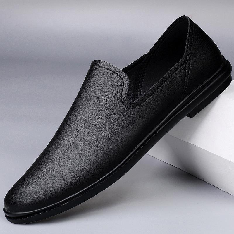 Men s shoes autumn new casual leather shoes breathable trend British style one pedal lazy shoes driving shoes bean Shoes 37 чорний
Men s shoes autumn new casual leather shoes breathable trend British style one pedal lazy shoes driving shoes bean Shoes 37 чорний