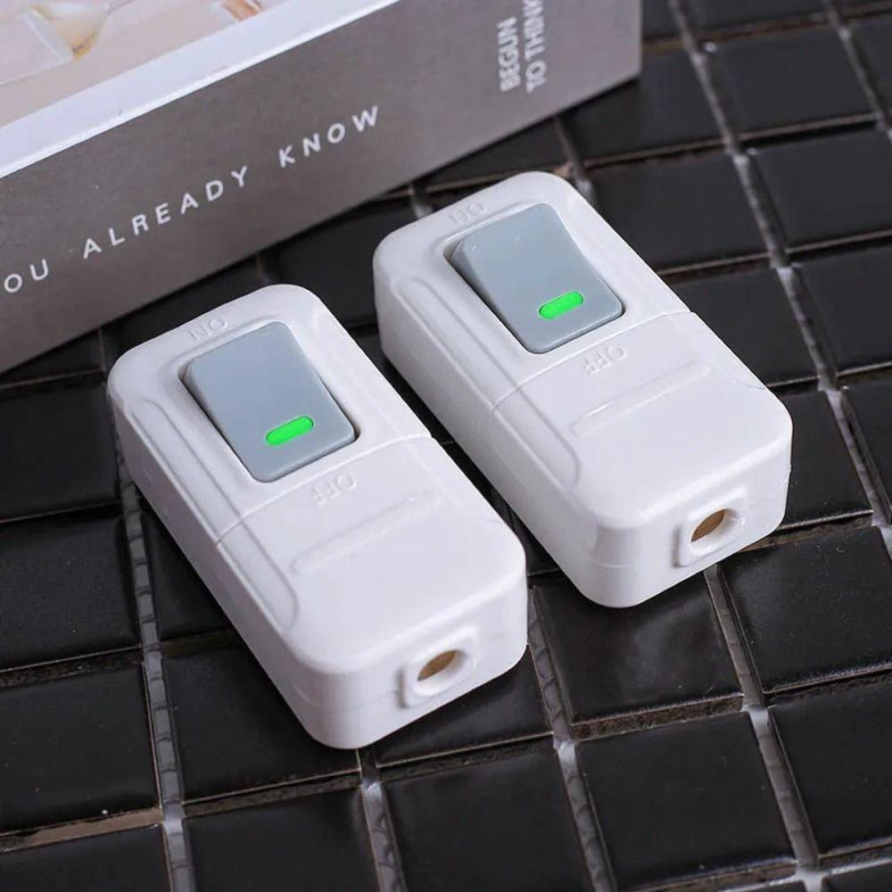 White Push Button Switch Square Small Rocker Button Cable Switches Light Switch Home білий 
White Push Button Switch Square Small Rocker Button Cable Switches Light Switch Home білий