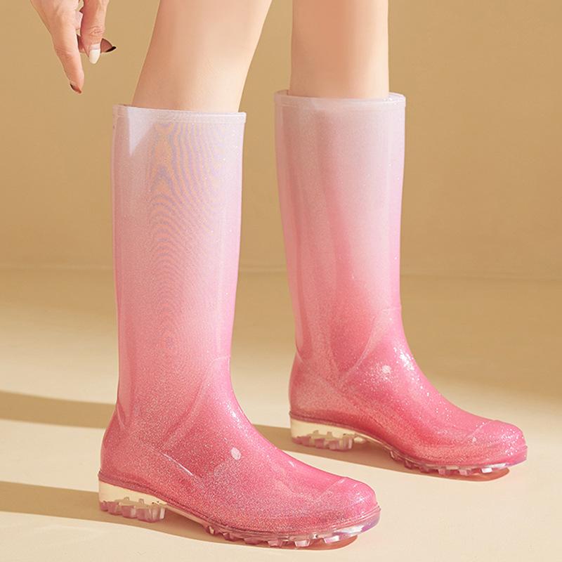 The new version of rain shoes trend fashion gradual change high rain boots women winter velvet warm camping sea pastoral 36 чорний
The new version of rain shoes trend fashion gradual change high rain boots women winter velvet warm camping sea pastoral 36 чорний