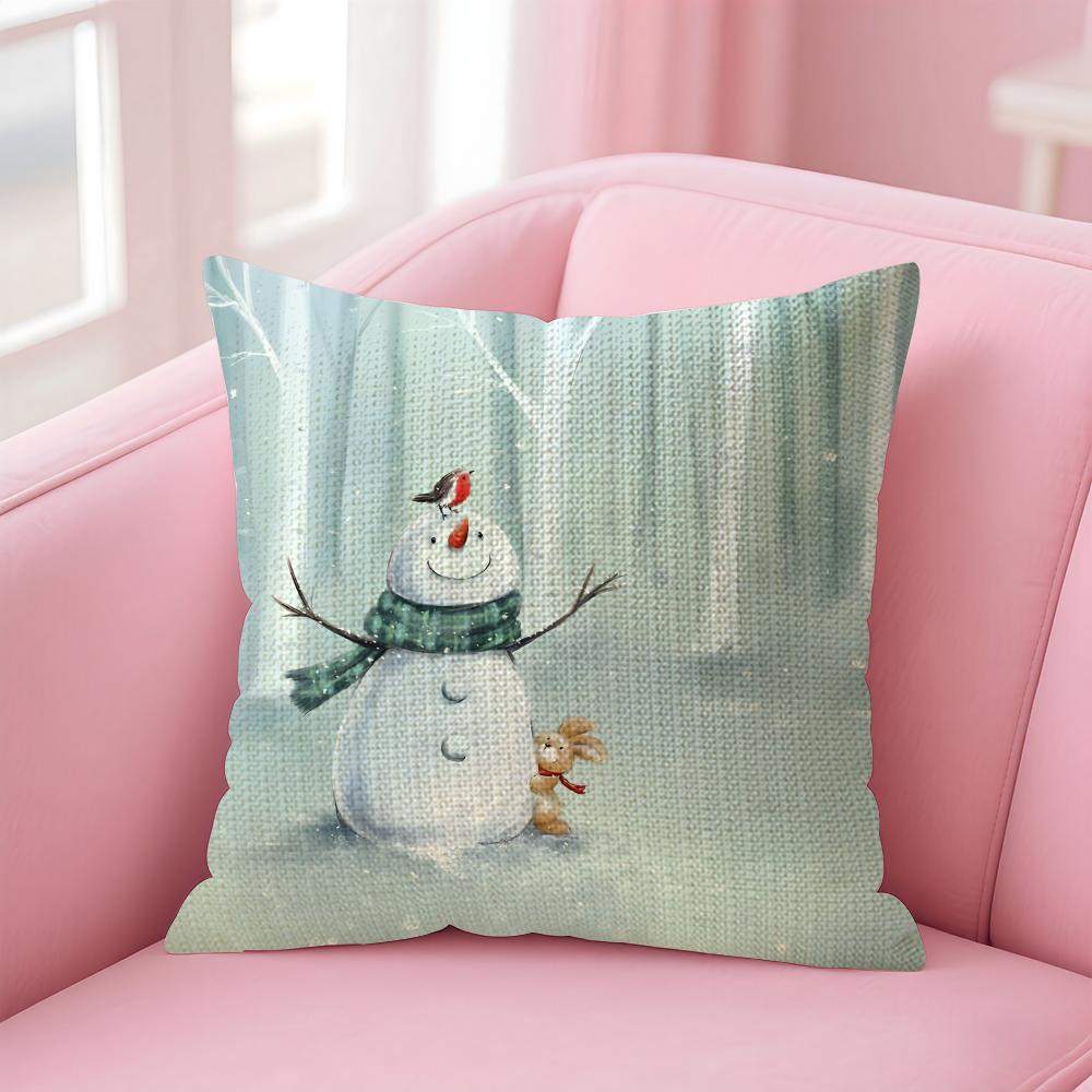Snowman Cute Cushion Cover Natural Linen Pillow Case DoubleSided Print Decorative Sofa Pillowcase Home Decor Gift 30x30cm
Snowman Cute Cushion Cover Natural Linen Pillow Case DoubleSided Print Decorative Sofa Pillowcase Home Decor Gift 30x30cm