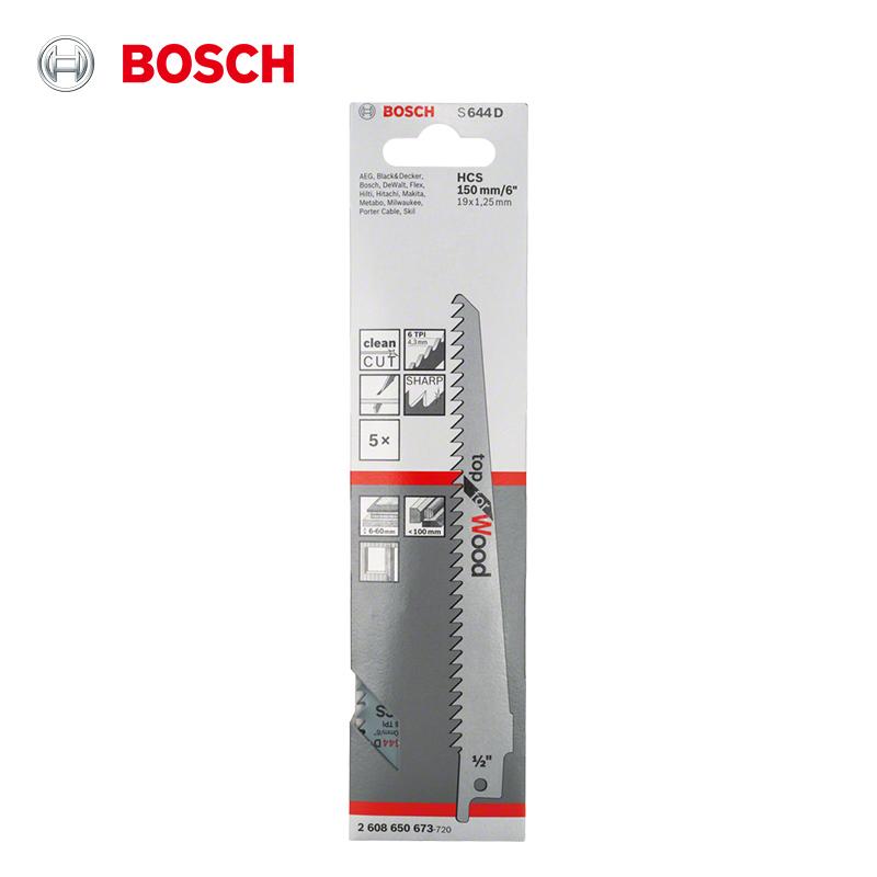 Bosch saw blades Reciprocating Saw Blade for Wood S644D (5-Piece Set) 150mm
Bosch saw blades Reciprocating Saw Blade for Wood S644D (5-Piece Set) 150mm
