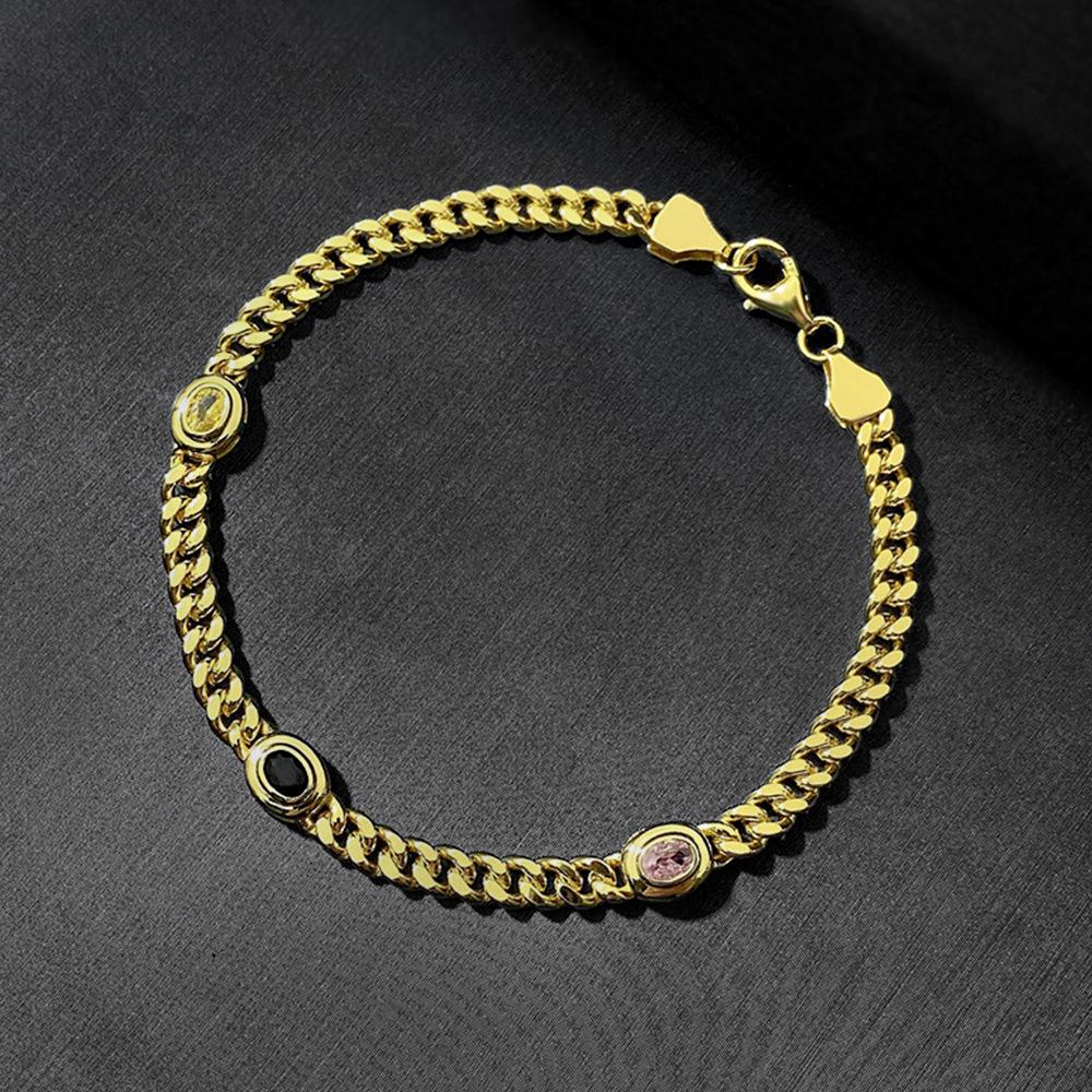 Xiancan Jewelry S925 Gold-Plated Silver Bracelet: 2023 Minimalist Color Block Design for Women 18 cm
Xiancan Jewelry S925 Gold-Plated Silver Bracelet: 2023 Minimalist Color Block Design for Women 18 cm