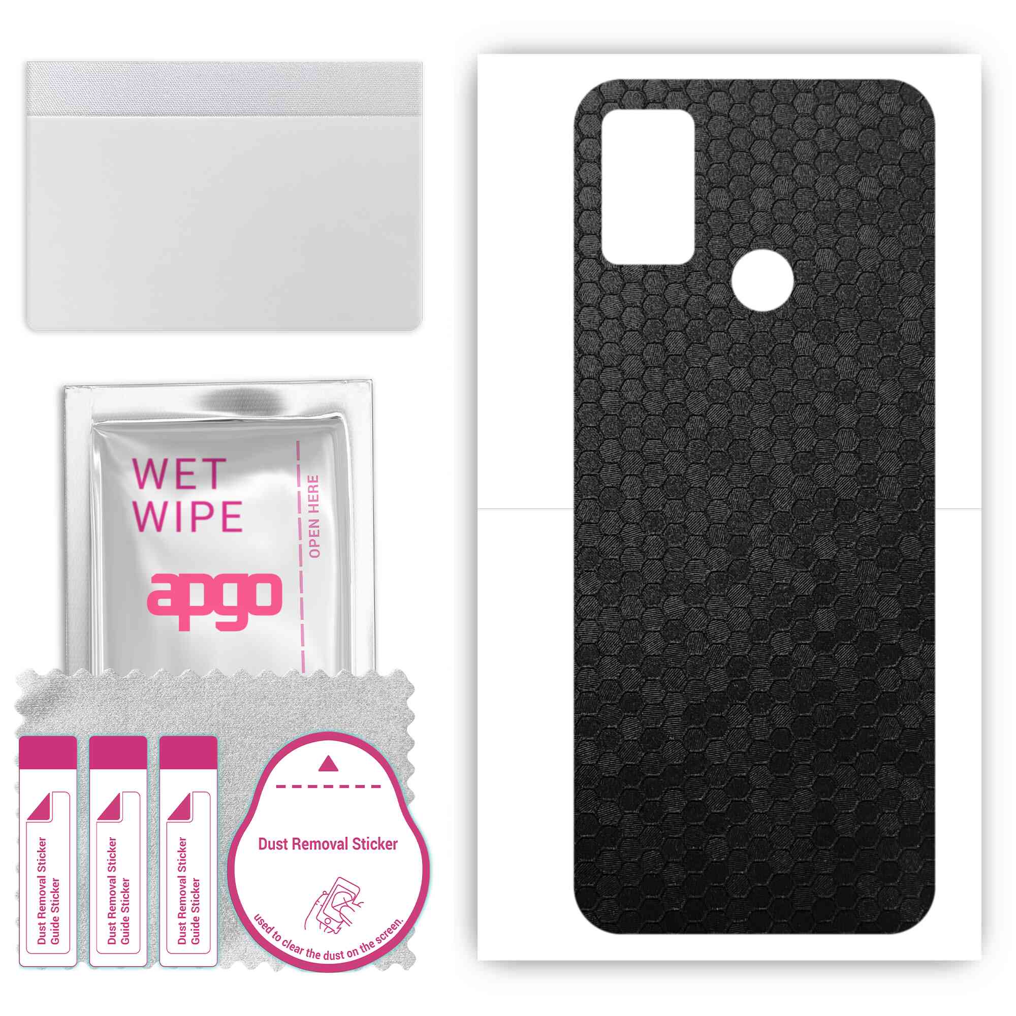 apgo Protective Skin Sticker for the back compatible with Tecno Spark Power 2, Wrap Film, Foil, Vinyl - Pattern Black Honeycomb
apgo Protective Skin Sticker for the back compatible with Tecno Spark Power 2, Wrap Film, Foil, Vinyl - Pattern Black Honeycomb