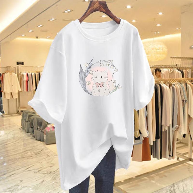 New summer cotton short-sleeved T-shirt women s summer new cartoon printed bottoming shirt top S
New summer cotton short-sleeved T-shirt women s summer new cartoon printed bottoming shirt top S
