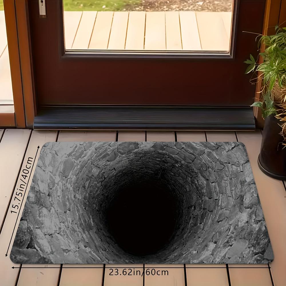 Cave black hole texture Flannel-printed floor mats has a non-slip function is suitable for entrances bathroom welcome carpets 40x60cm
Cave black hole texture Flannel-printed floor mats has a non-slip function is suitable for entrances bathroom welcome carpets 40x60cm