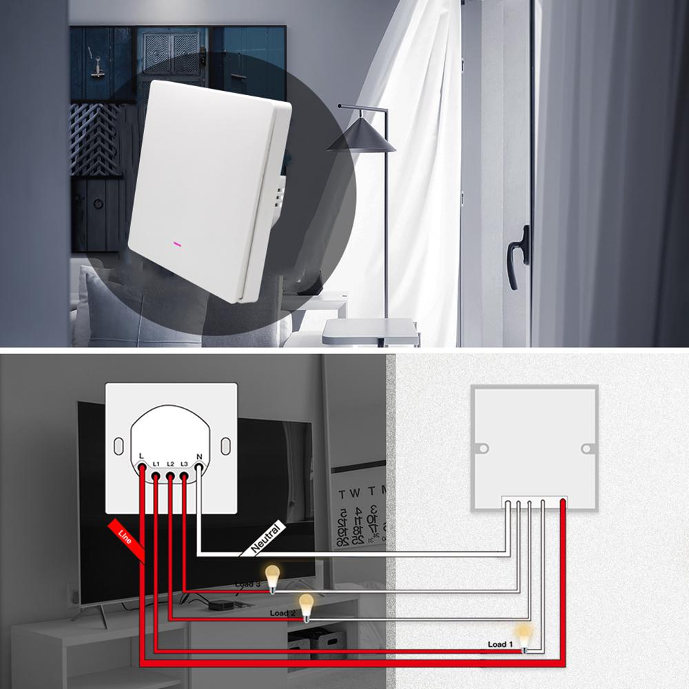1-Gang Smart WiFi Switch Zero Fire Version Neutral Wire Fire Wire Required Voice Control Wall Switch Controller,EU Plug Type A
1-Gang Smart WiFi Switch Zero Fire Version Neutral Wire Fire Wire Required Voice Control Wall Switch Controller,EU Plug Type A