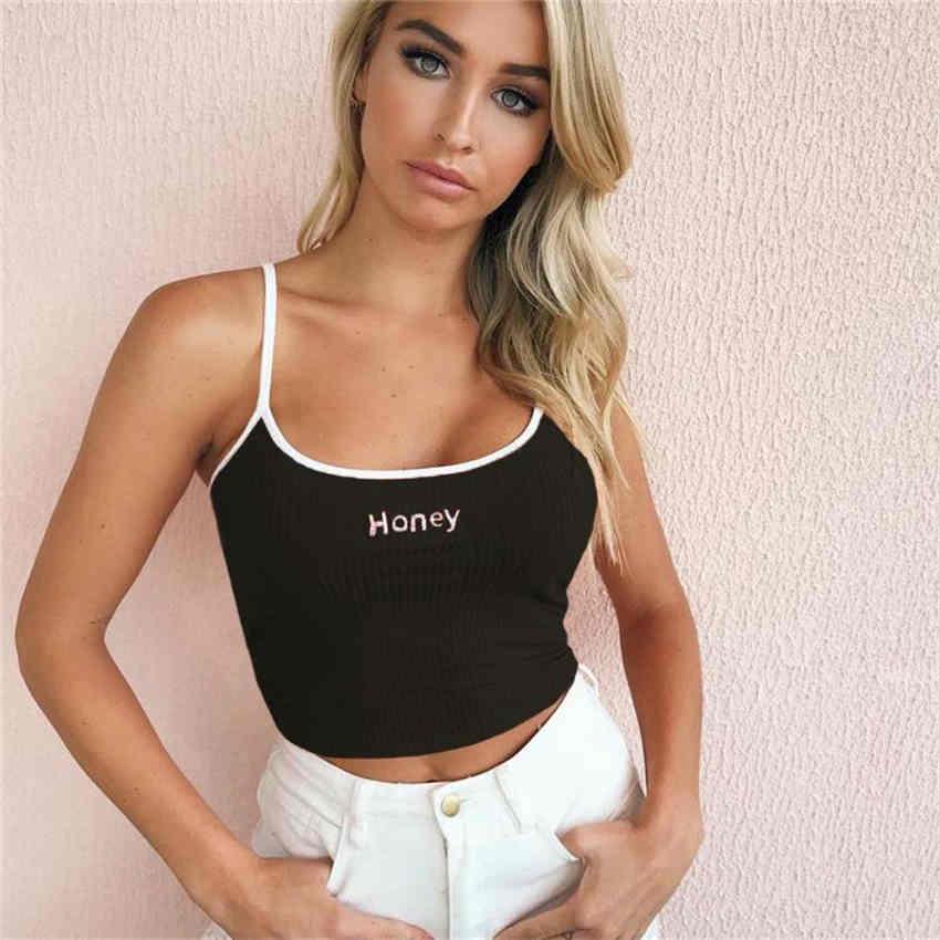 Summer Women Casual Strapless Cropped Top Honey Letter Printed Sexy Women Tank Tee Halter Top L чорний
Summer Women Casual Strapless Cropped Top Honey Letter Printed Sexy Women Tank Tee Halter Top L чорний
