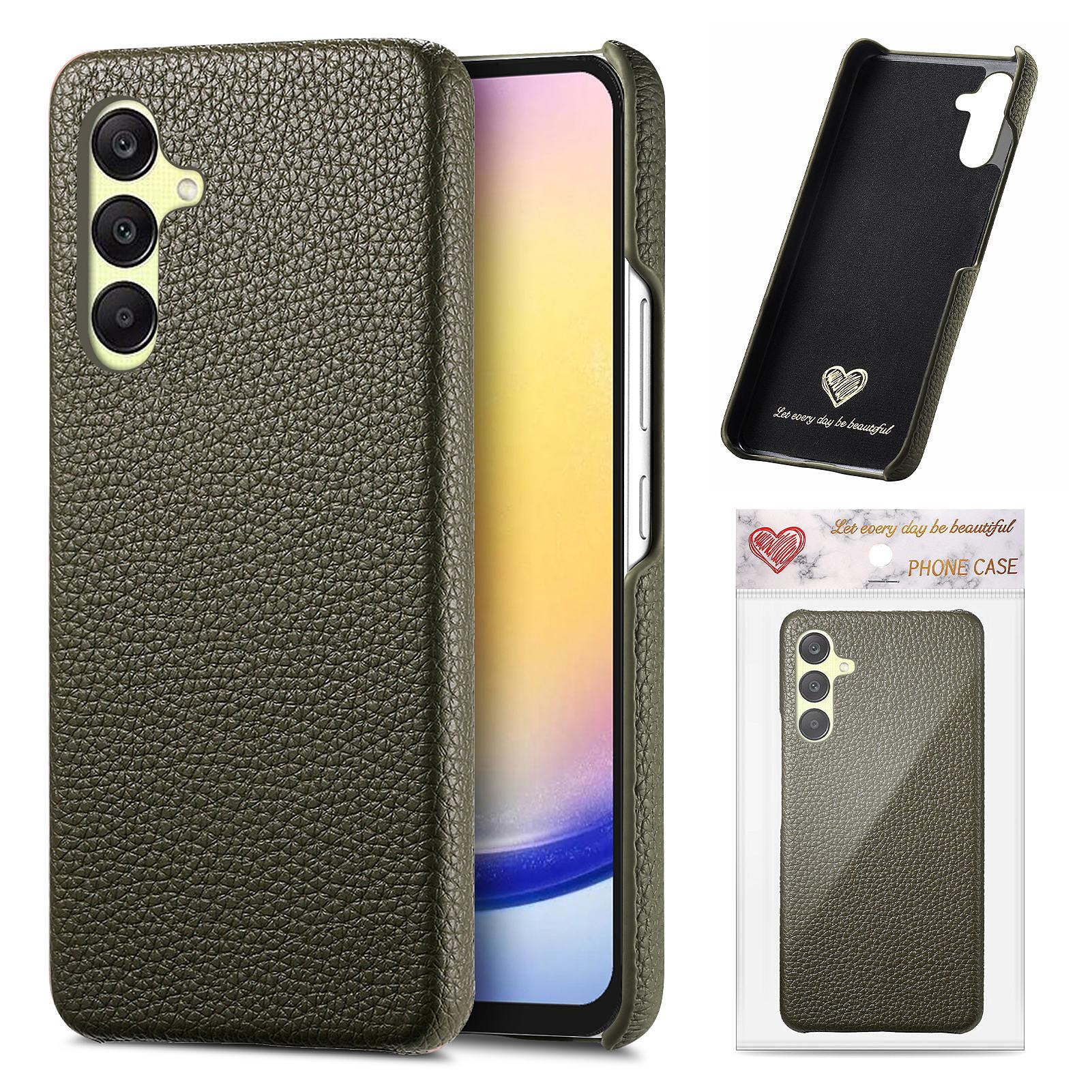 For Samsung Galaxy S24+ Case Litchi Texture Leather Coated PC Mobile Back Cover Midnight Green
For Samsung Galaxy S24+ Case Litchi Texture Leather Coated PC Mobile Back Cover Midnight Green
