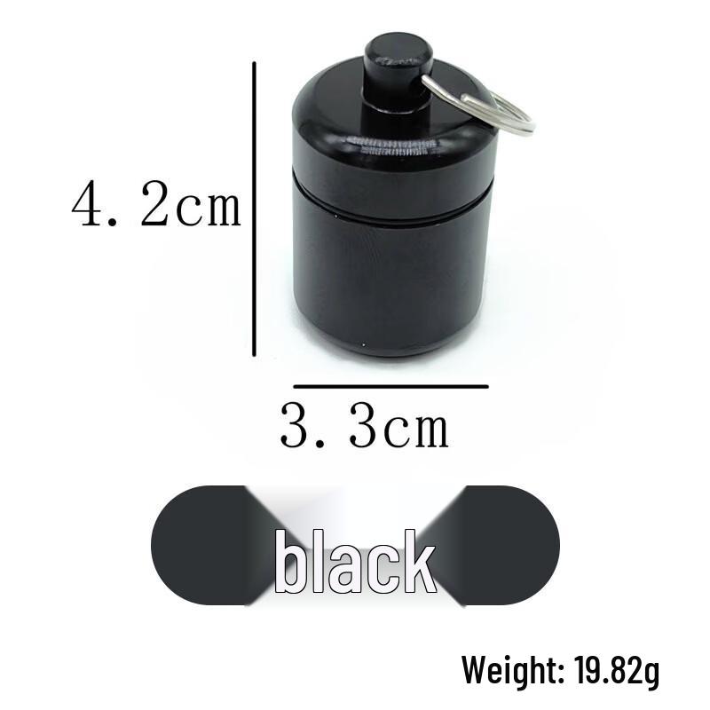 Portable Aluminum Alloy Pill and Storage Container with Keychain
Portable Aluminum Alloy Pill and Storage Container with Keychain