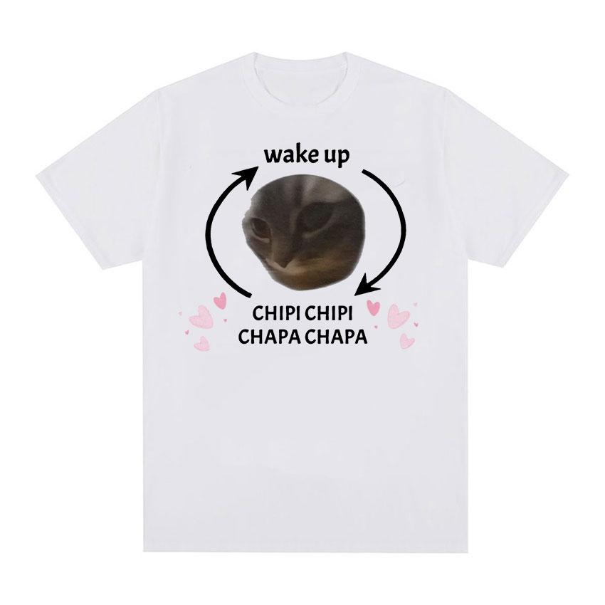 Милый кот Wake Up Chipi Chipi Chapa Chapa Meme графические футболки забавные мужские и женские повседневные футболки большого размера из 100% хлопка летние топы
Милый кот Wake Up Chipi Chipi Chapa Chapa Meme графические футболки забавные мужские и женские повседневные футболки большого размера из 100% хлопка летние топы