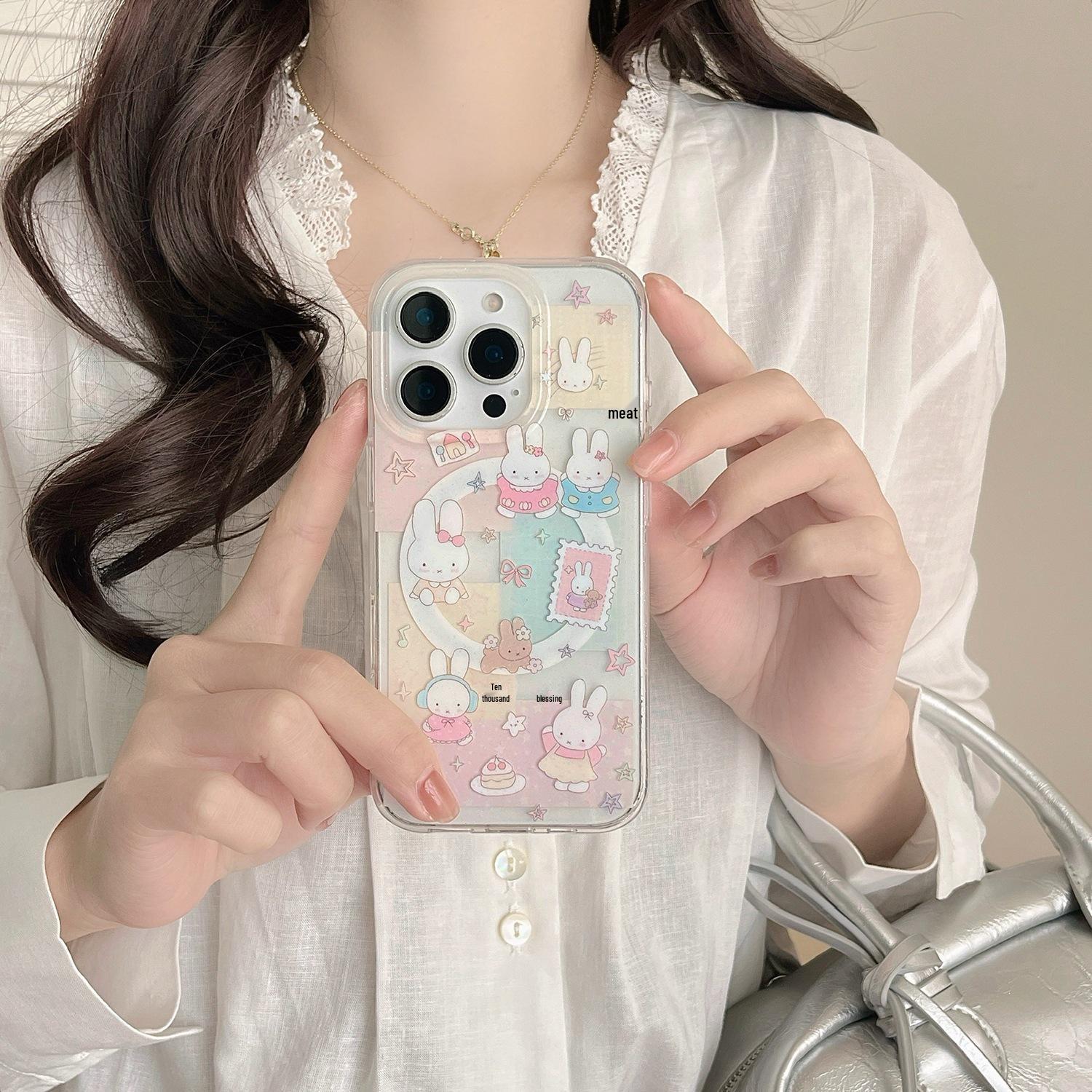 Glitter Star Floral Rabbit Magnetic Bracket Phone Case for iPhone 17, 16 Pro Max/15/14 iPhone 14 Pro Max
Glitter Star Floral Rabbit Magnetic Bracket Phone Case for iPhone 17, 16 Pro Max/15/14 iPhone 14 Pro Max