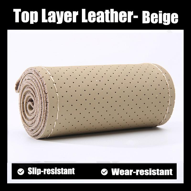 Top-layer Leather Hand Sewn Soft Car Steering Wheel Cover with Needles And Thread Artificial Anti-slip Genuine Leather Cover бежевий
Top-layer Leather Hand Sewn Soft Car Steering Wheel Cover with Needles And Thread Artificial Anti-slip Genuine Leather Cover бежевий