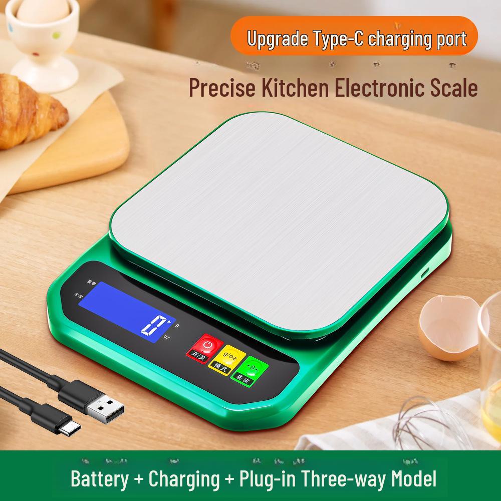 High-Precision Waterproof Stainless Steel Kitchen Scale, 10kg Capacity Rechargeable + Battery + Plug-in 10kg/1g зелений
High-Precision Waterproof Stainless Steel Kitchen Scale, 10kg Capacity Rechargeable + Battery + Plug-in 10kg/1g зелений