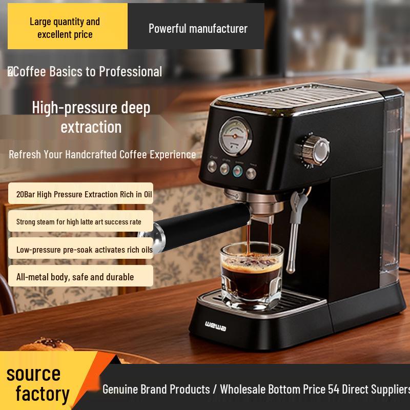 Italian Home Espresso Maker with High-Pressure Pump for DIY Coffee and Milk Frothing чорний
Italian Home Espresso Maker with High-Pressure Pump for DIY Coffee and Milk Frothing чорний