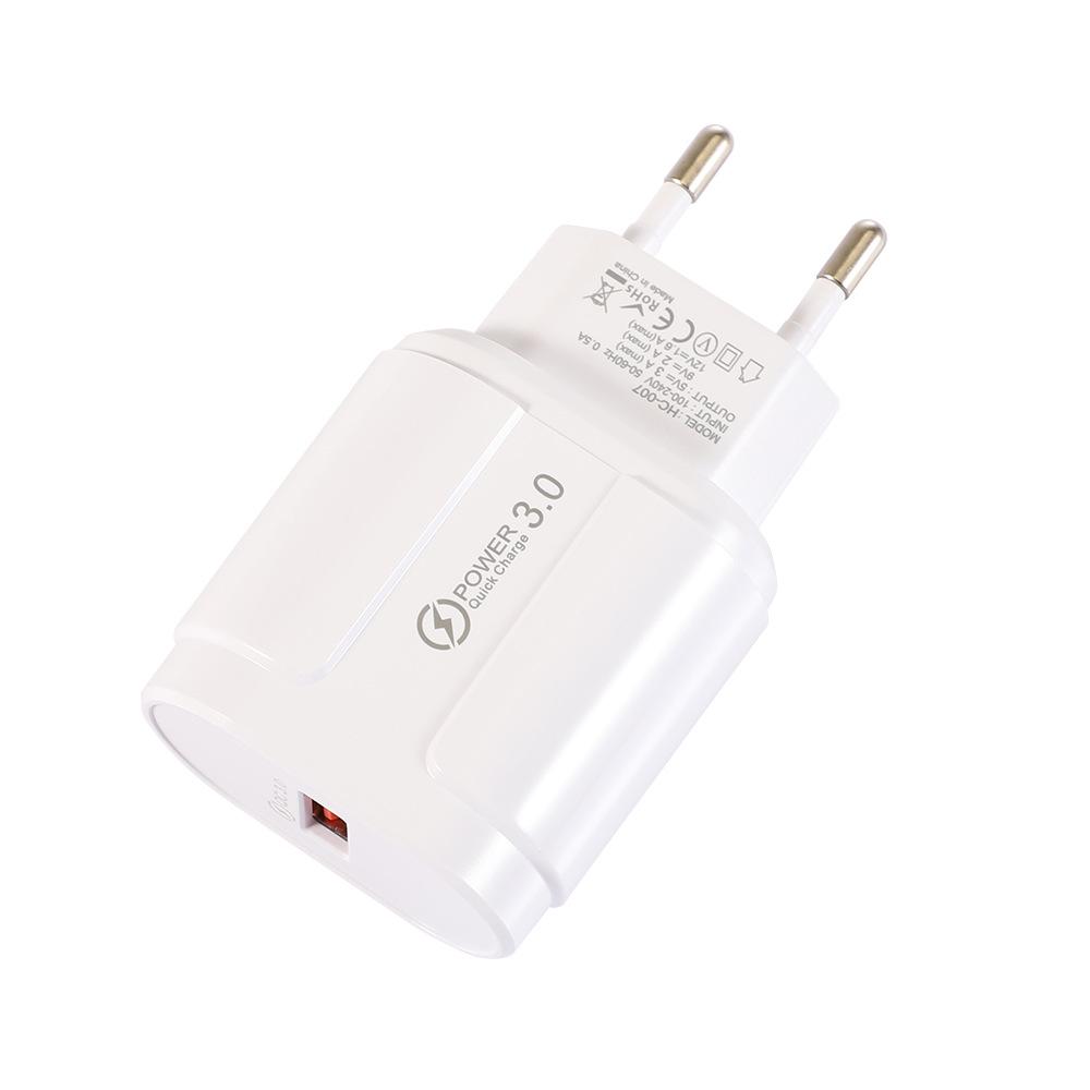 18W QC3.0 Fast Charging Plug - Smart Single USB (EU/US Spec)
18W QC3.0 Fast Charging Plug - Smart Single USB (EU/US Spec)