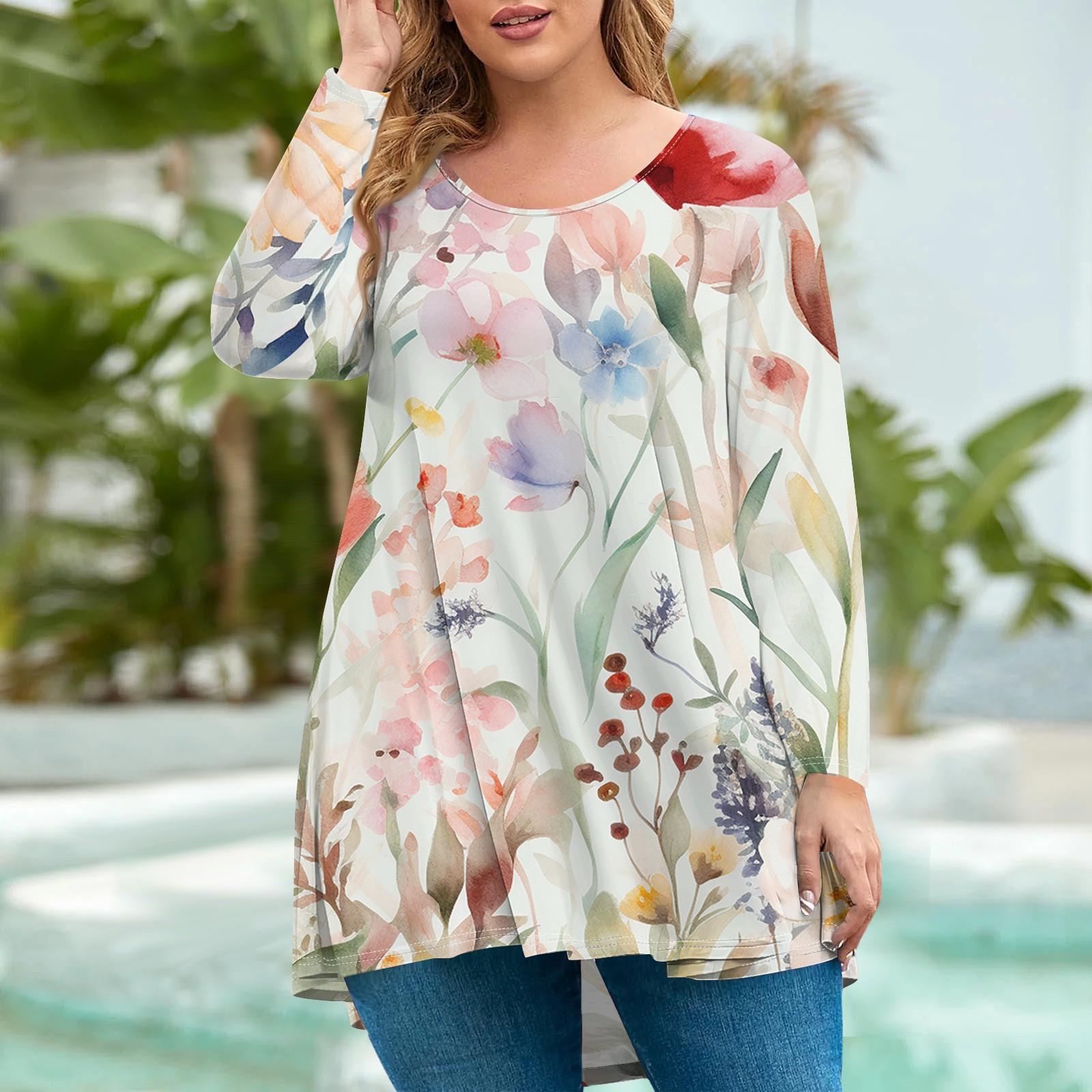 Женская мода большого размера с круглым вырезом и длинным рукавом, повседневный свободный пуловер с принтом XXXXL
Женская мода большого размера с круглым вырезом и длинным рукавом, повседневный свободный пуловер с принтом XXXXL