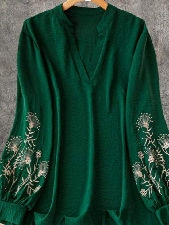 European and American Casual V-Neck Printed Long-Sleeve Top for Women - Autumn/Winter Collection. 2XL коричневый
European and American Casual V-Neck Printed Long-Sleeve Top for Women - Autumn/Winter Collection. 2XL коричневый