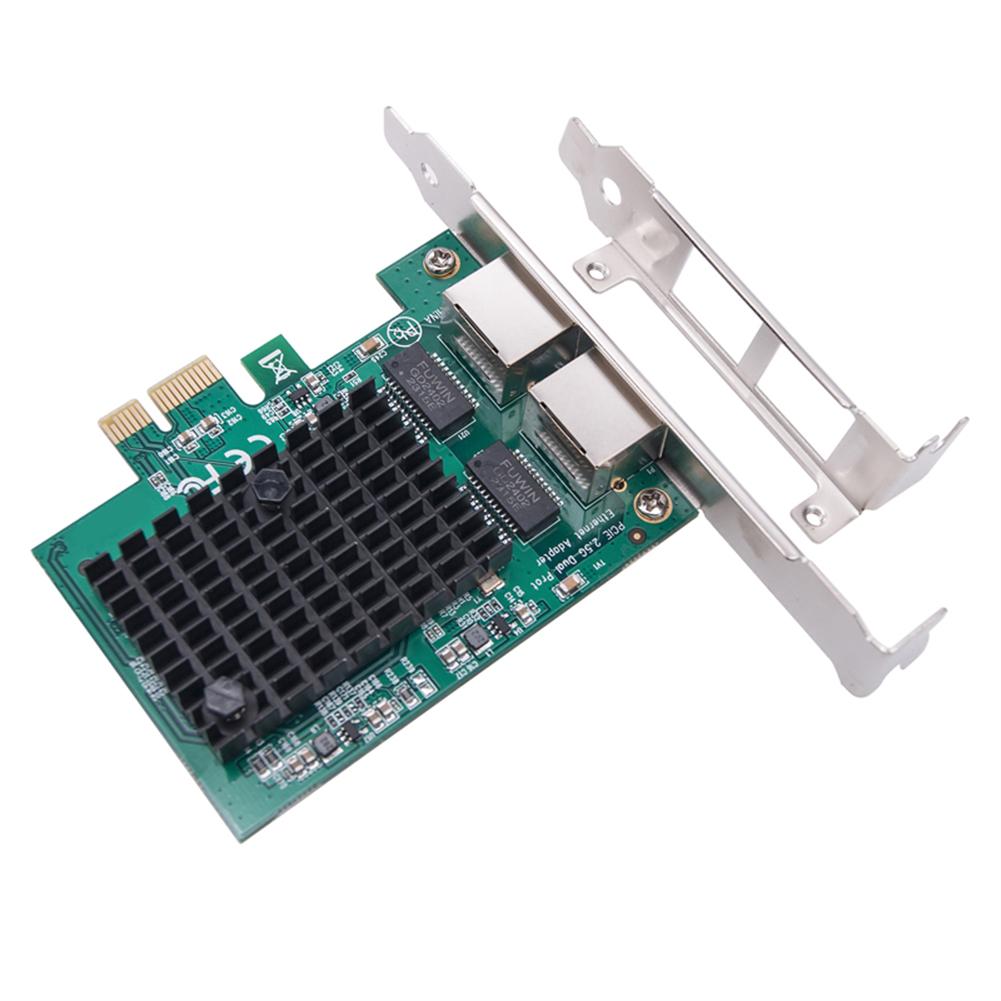 PCI-E X1 Gigabit Ethernet-карта Порт RJ45 2 порта RTL8125 Чип Ethernet-карта 10/100/1000 Мбит/с/2,5 Гбит/с сетевой адаптер-конвертер
PCI-E X1 Gigabit Ethernet-карта Порт RJ45 2 порта RTL8125 Чип Ethernet-карта 10/100/1000 Мбит/с/2,5 Гбит/с сетевой адаптер-конвертер