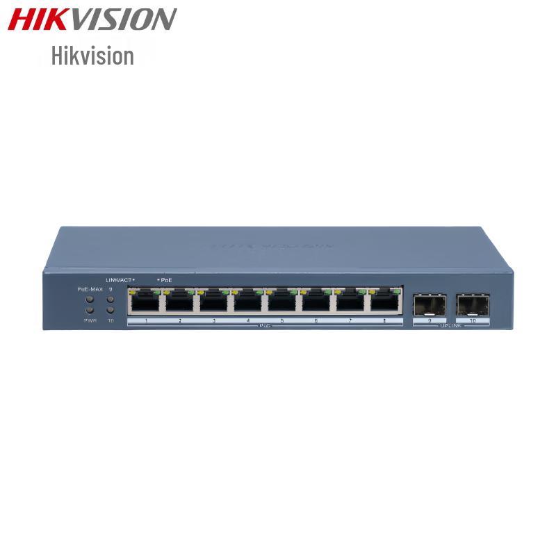 Hikvision 10-Port Cloud Managed Gigabit PoE Switch CN plug (adapter included)
Hikvision 10-Port Cloud Managed Gigabit PoE Switch CN plug (adapter included)