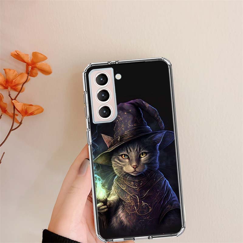 Halloween Magic Cat Clear Phone Cases for Samsung S26 Ultra Galaxy S25 Edge S24 S23 FE S21 Plus S20 S22 S10 Cover Patterned Comp Samsung S23 Ultra
Halloween Magic Cat Clear Phone Cases for Samsung S26 Ultra Galaxy S25 Edge S24 S23 FE S21 Plus S20 S22 S10 Cover Patterned Comp Samsung S23 Ultra