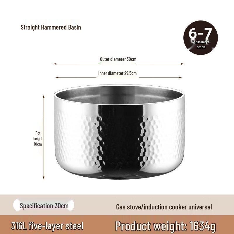 ZISIZ Forged Hammered Multipurpose Stainless Steel Bowl
ZISIZ Forged Hammered Multipurpose Stainless Steel Bowl