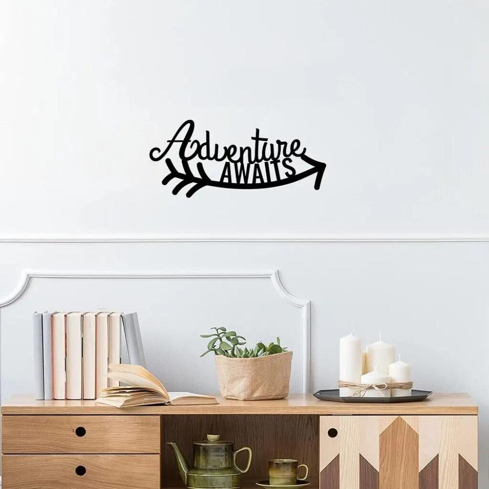Adventure Awaits Metal Wall Art – Beautiful Iron Home Décor Accent, Stylish Wall Sign, and Wall Hanging for Inspiring Spaces чёрный
Adventure Awaits Metal Wall Art – Beautiful Iron Home Décor Accent, Stylish Wall Sign, and Wall Hanging for Inspiring Spaces чёрный