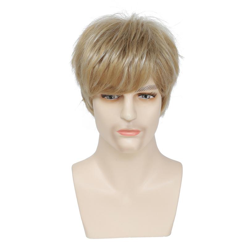 Synthetic Short Male Wig with Bangs Natural Soft Fluffy Hair Daily Cosplay Halloween Party Breathable Blonde Man Wig
Synthetic Short Male Wig with Bangs Natural Soft Fluffy Hair Daily Cosplay Halloween Party Breathable Blonde Man Wig