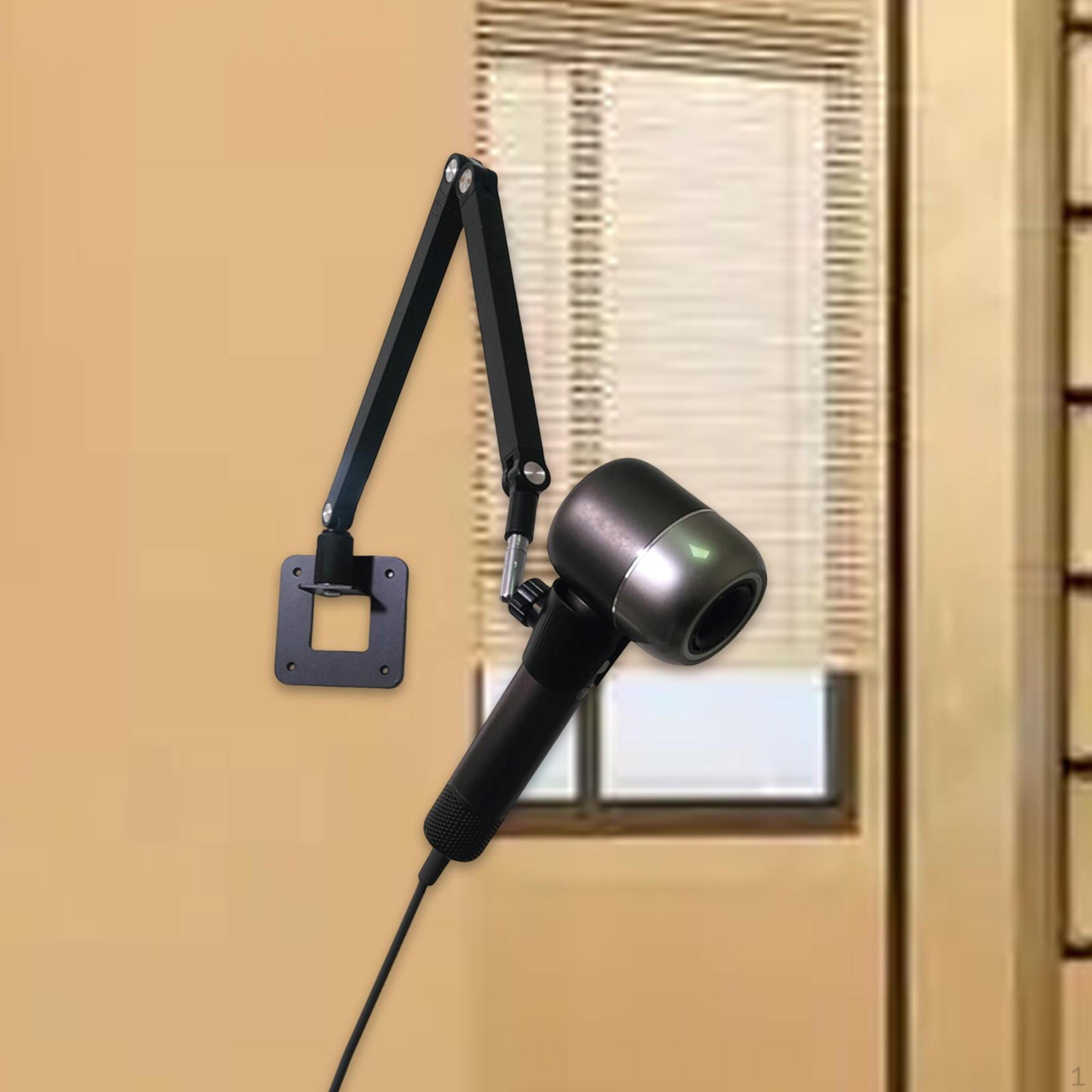 Настінний тримач для фена, регульований кронштейн для домашньої туалетної кімнати Black Long Arm
Настінний тримач для фена, регульований кронштейн для домашньої туалетної кімнати Black Long Arm